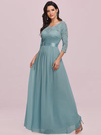 Elegant Empire Waist Bridesmaid Dresses with Long Lace Sleeve Bridesmaid Dresses Luxurious Weddings