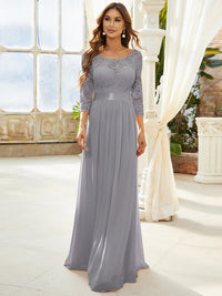 Elegant Empire Waist Bridesmaid Dresses with Long Lace Sleeve Bridesmaid Dresses Luxurious Weddings