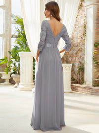 Elegant Empire Waist Bridesmaid Dresses with Long Lace Sleeve Bridesmaid Dresses Luxurious Weddings