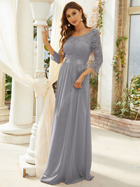 Elegant Empire Waist Bridesmaid Dresses with Long Lace Sleeve Bridesmaid Dresses Luxurious Weddings
