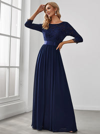 Elegant Empire Waist Bridesmaid Dresses with Long Lace Sleeve Bridesmaid Dresses Luxurious Weddings
