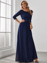 Elegant Empire Waist Bridesmaid Dresses with Long Lace Sleeve Bridesmaid Dresses Luxurious Weddings