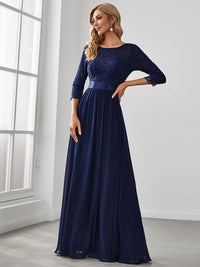 Elegant Empire Waist Bridesmaid Dresses with Long Lace Sleeve Bridesmaid Dresses Luxurious Weddings