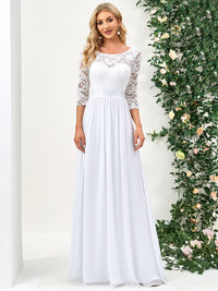 Elegant Empire Waist Bridesmaid Dresses with Long Lace Sleeve Bridesmaid Dresses Luxurious Weddings
