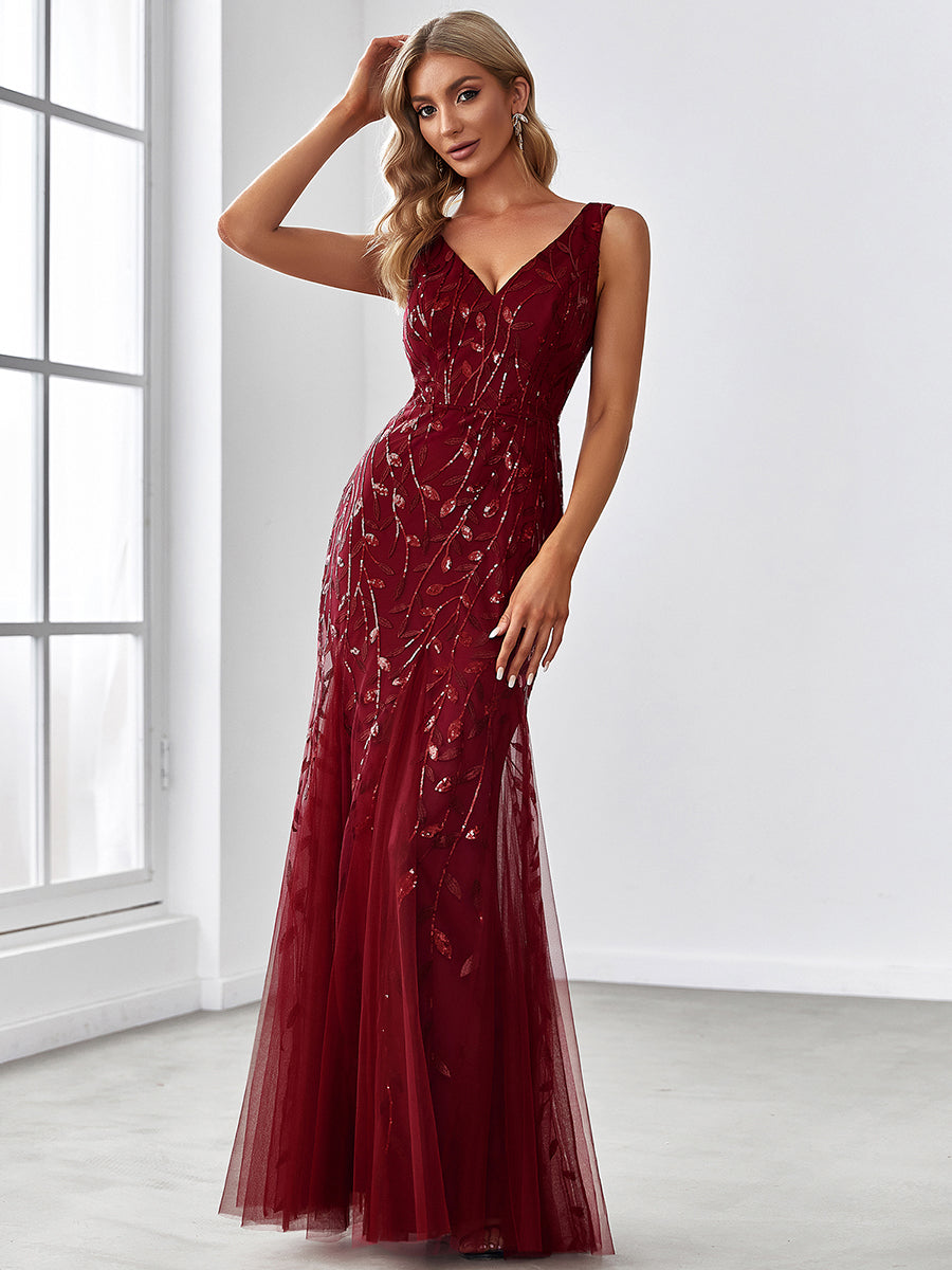 Classic Fishtail Sequin Evening Dresses for Women Dresses Luxurious Weddings