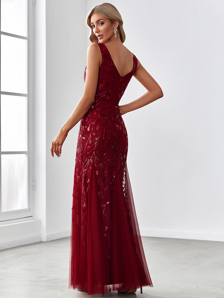 Classic Fishtail Sequin Evening Dresses for Women Dresses Luxurious Weddings