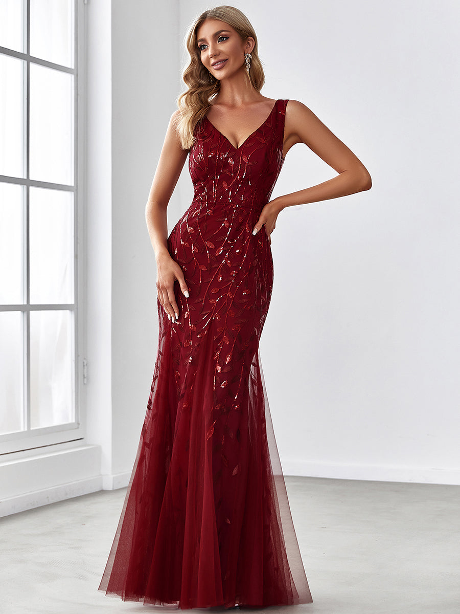 Classic Fishtail Sequin Evening Dresses for Women Dresses Luxurious Weddings