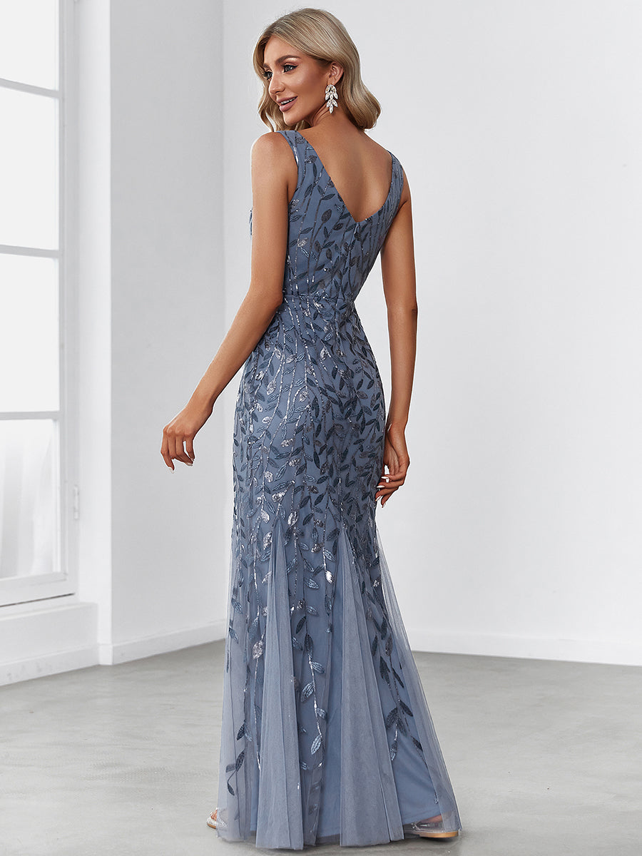 Classic Fishtail Sequin Evening Dresses for Women Dresses Luxurious Weddings