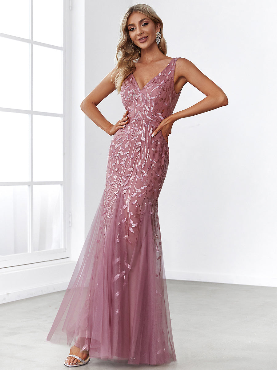 Classic Fishtail Sequin Evening Dresses for Women Dresses Luxurious Weddings