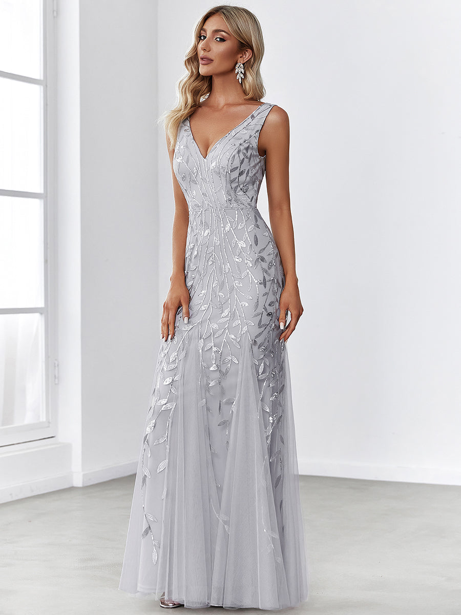 Classic Fishtail Sequin Evening Dresses for Women Dresses Luxurious Weddings