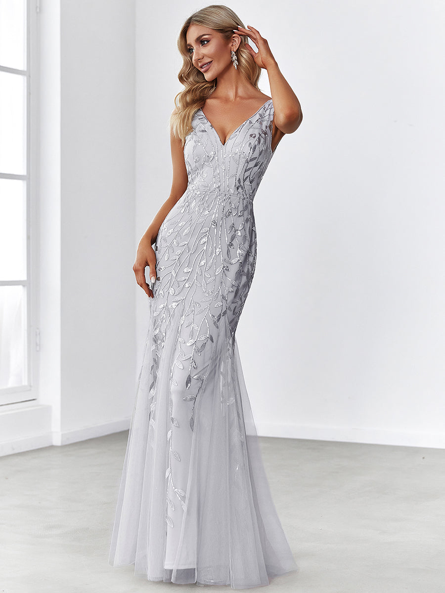 Classic Fishtail Sequin Evening Dresses for Women Dresses Luxurious Weddings