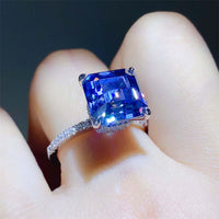5 Carat Moissanite Zircon 925 Sterling Silver Ring rings Luxurious Weddings