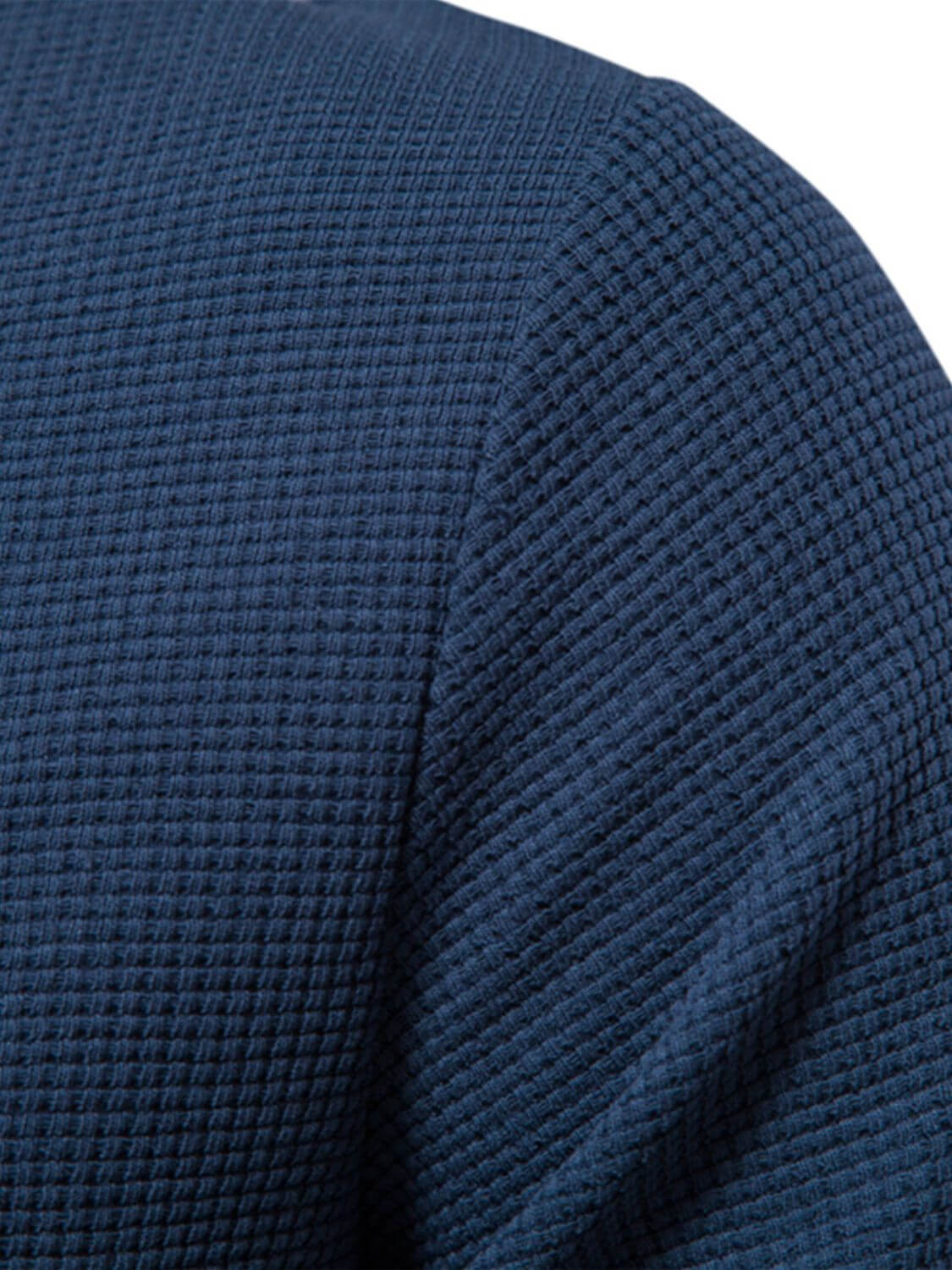 Men's Waffle-Knit Round Neck T-Shirt Men's Tshirts Luxurious Weddings