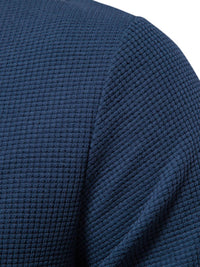 Men's Waffle-Knit Round Neck T-Shirt Men's Tshirts Luxurious Weddings