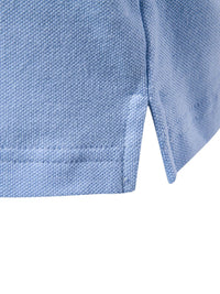 Men's Embroidered Striped Short Sleeve Polo Men's Polos Luxurious Weddings