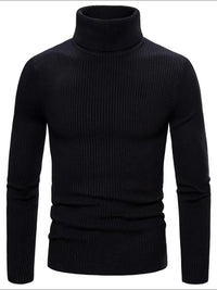 Men's Turtleneck Long Sleeve Ribbed Sweater turtle neck Luxurious Weddings