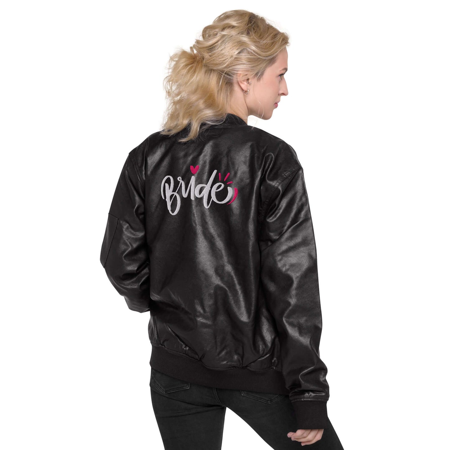 BRIDE TO BE Leather Bomber Jacket women's jacket Luxurious Weddings