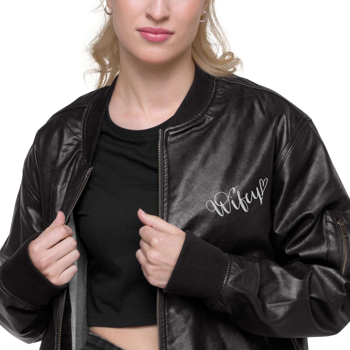 BRIDE TO BE Leather Bomber Jacket women's jacket Luxurious Weddings