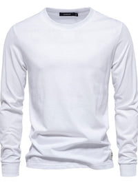 Men's Full Size Round Neck Long Sleeve T-Shirt Plus Size Men's Tshirts Luxurious Weddings