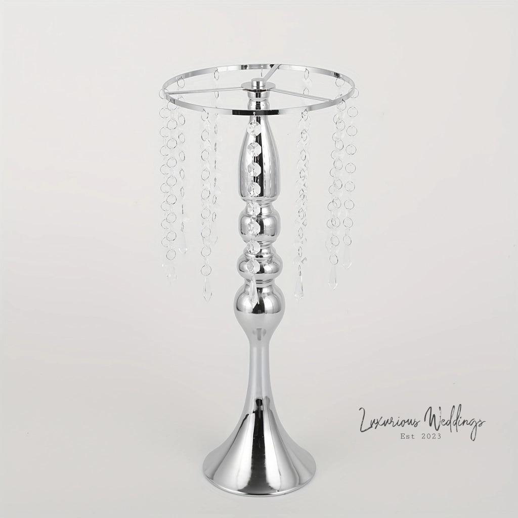 Golden Vase for Wedding Centerpieces - Crystal Flower Holder Stand centerpieces Luxurious Weddings