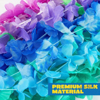 Hawaiian Luau Party Favors - 36pcs Tropical Flower Leis for Holidays & Events Wedding Decor Luxurious Weddings