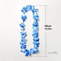 Hawaiian Luau Party Favors - 36pcs Tropical Flower Leis for Holidays & Events Wedding Decor Luxurious Weddings