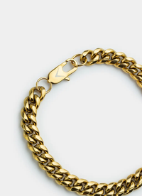Havana Cuban Bracelet 8mm - 18K Gold Plated