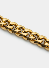 Havana Cuban Bracelet 10mm - 18K Gold Plated