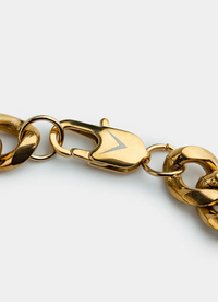 Havana Cuban Bracelet 10mm - 18K Gold Plated