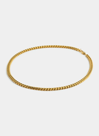 Havana Cuban Necklace 6mm - 18K Gold Plated