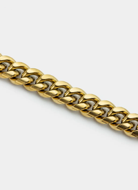 Havana Cuban Bracelet 8mm - 18K Gold Plated