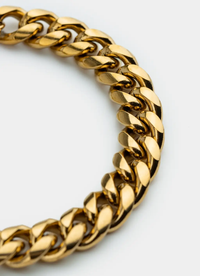 Havana Cuban Bracelet 10mm - 18K Gold Plated