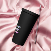 BRIDE Insulated tumbler with a straw Mugs Luxurious Weddings