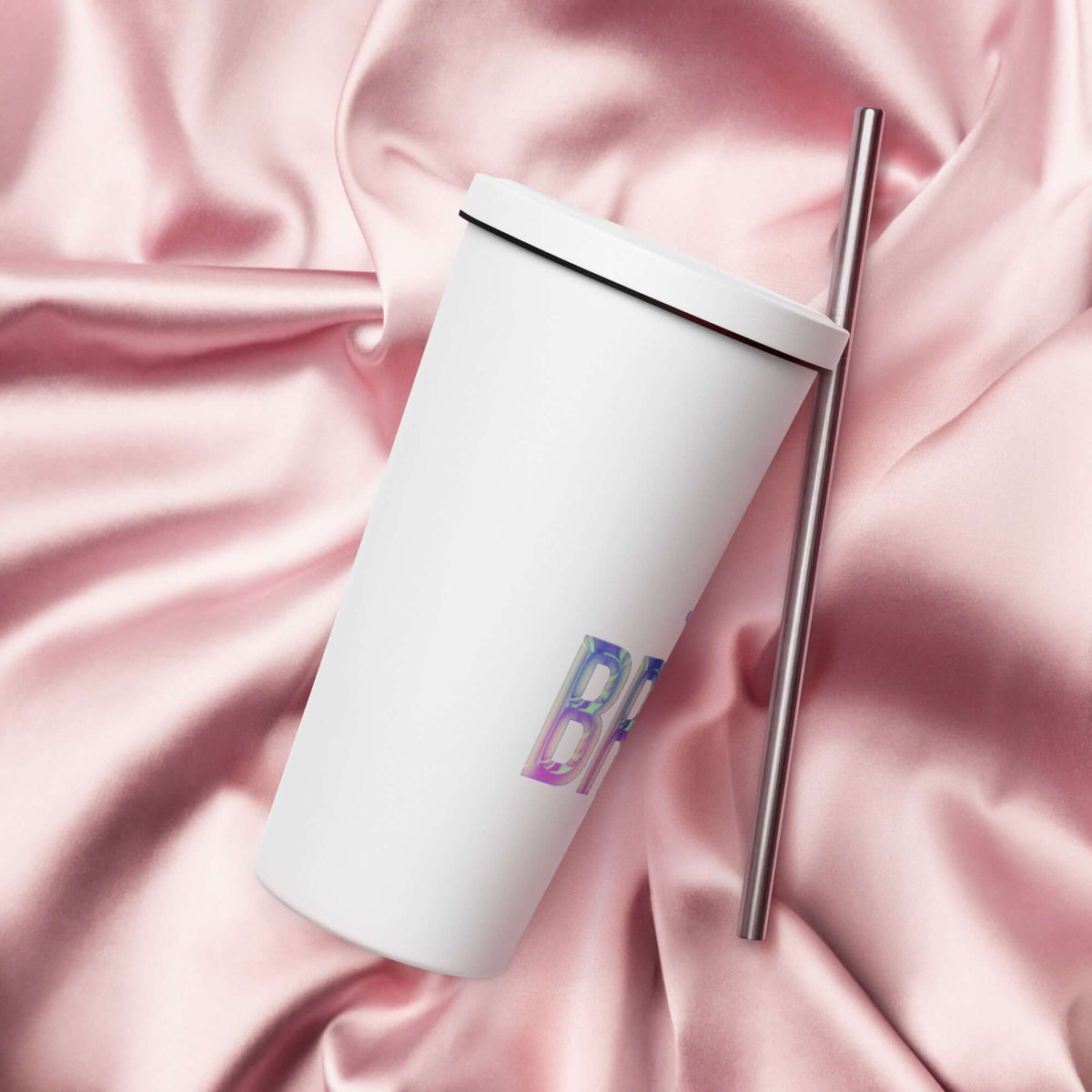 BRIDE Insulated tumbler with a straw Mugs Luxurious Weddings