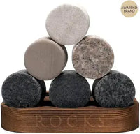 The Connoisseur's Set - Whiskey Stones & Crystal Nosing Tasting Glass whisky stones gift set Luxurious Weddings