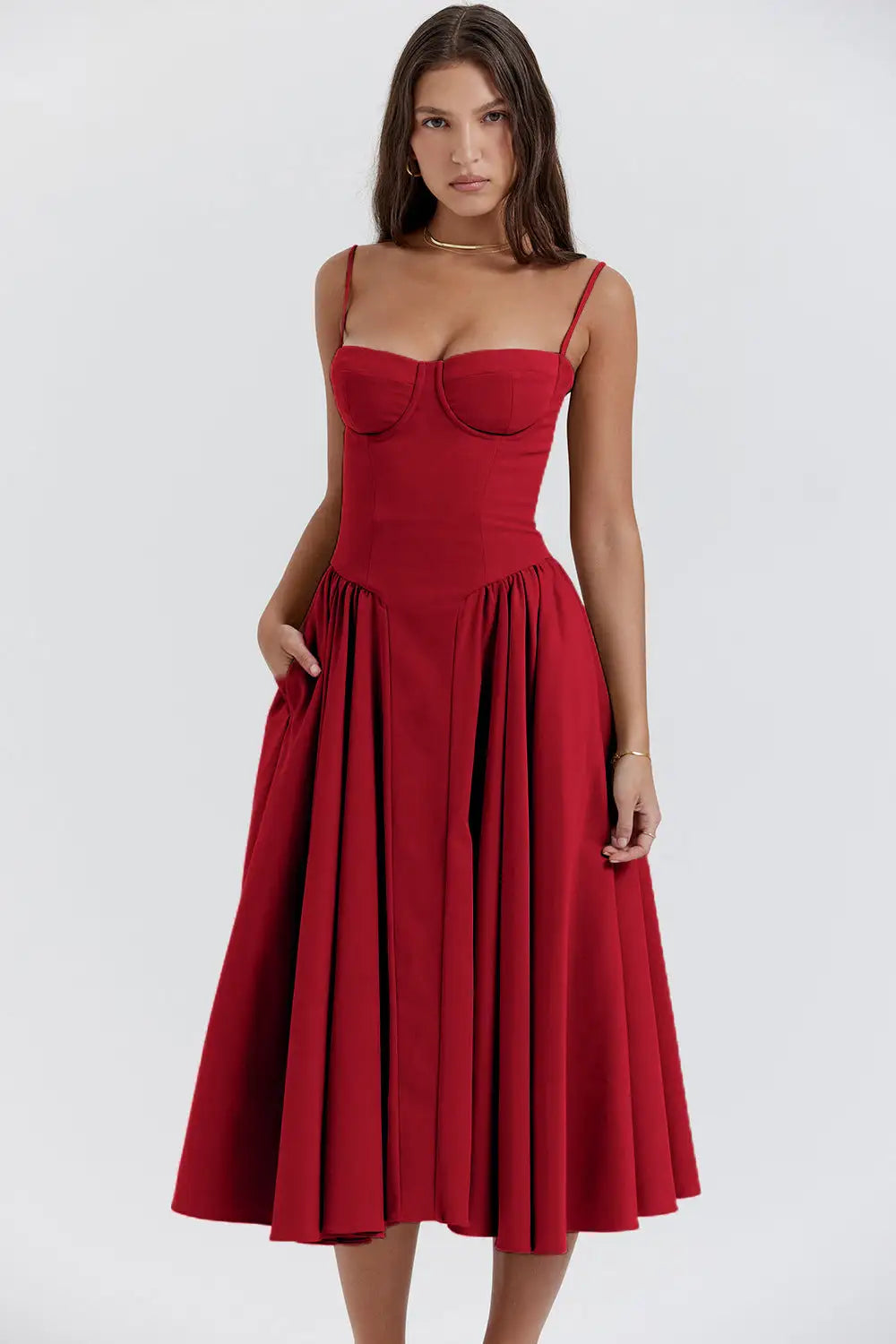 Spring Summer French Retro Dress midi dress Luxurious Weddings