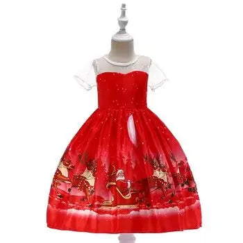 Cartoon Cosplay Snowflake Princess Dress girls dresses Luxurious Weddings