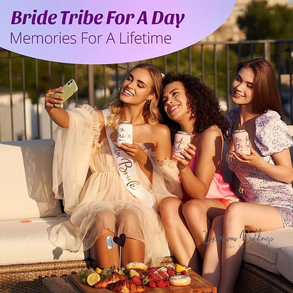 Premium Bride Tribe Skinny Can Sleeves Hens Night Luxurious Weddings