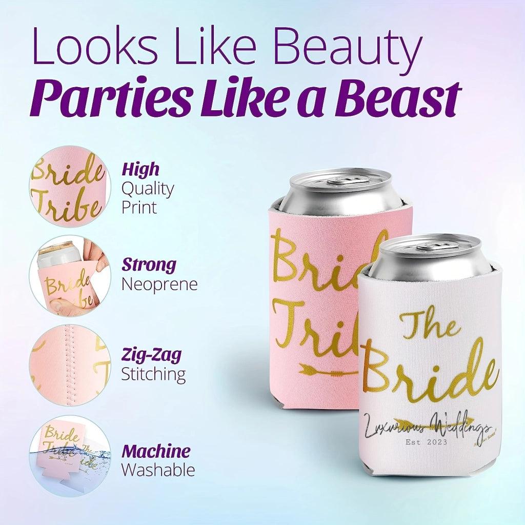 Premium Bride Tribe Skinny Can Sleeves Hens Night Luxurious Weddings