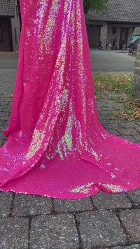 Sparkling Pink Sequin Party Dress Party Dress Luxurious Weddings