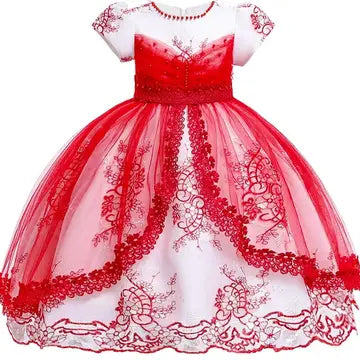 Beaded Embroidered Girls Dress girls dresses Luxurious Weddings