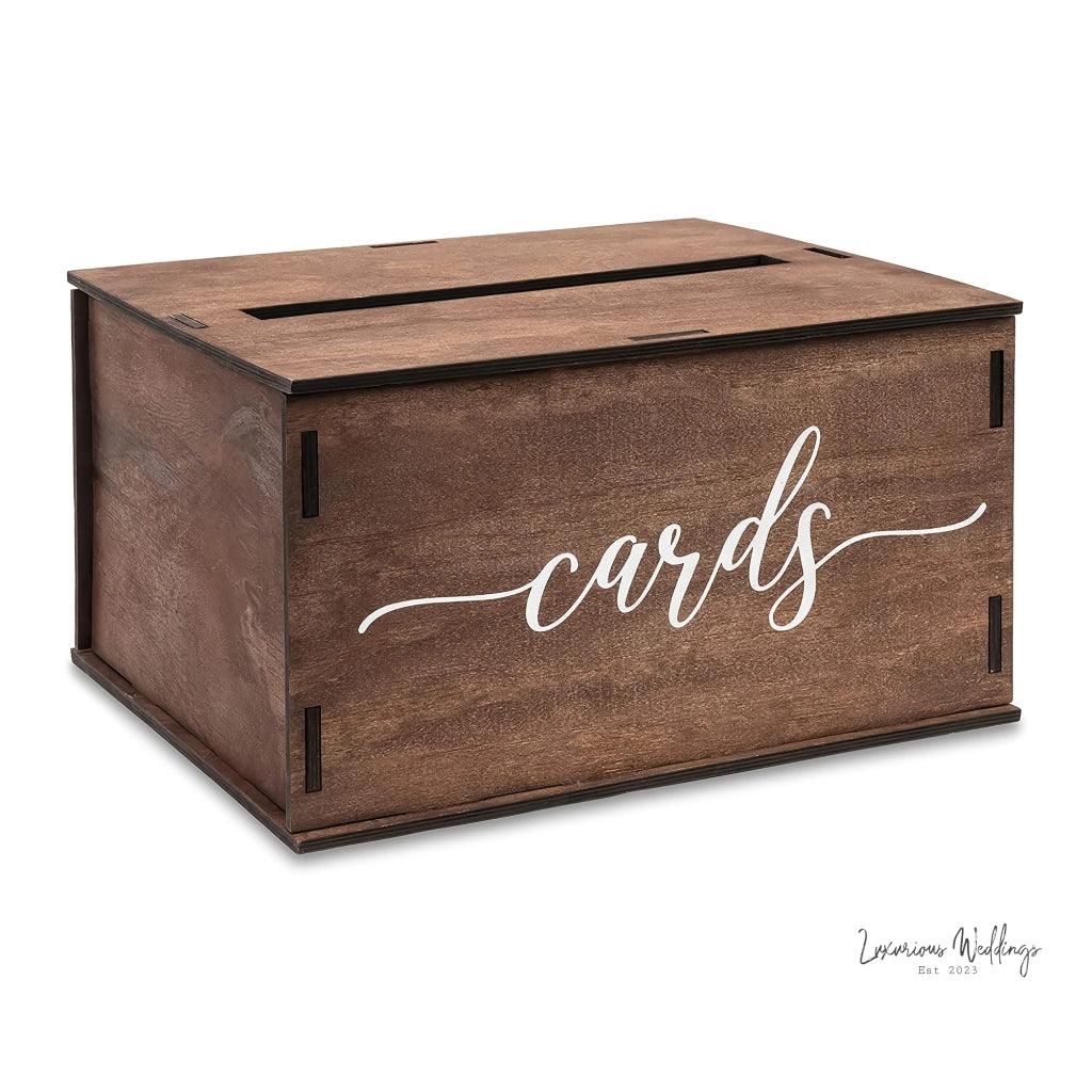 Rustic Wooden Wedding Card Box Wedding Decor Luxurious Weddings