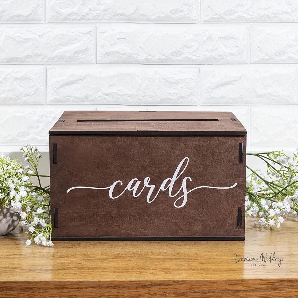 Rustic Wooden Wedding Card Box Wedding Decor Luxurious Weddings