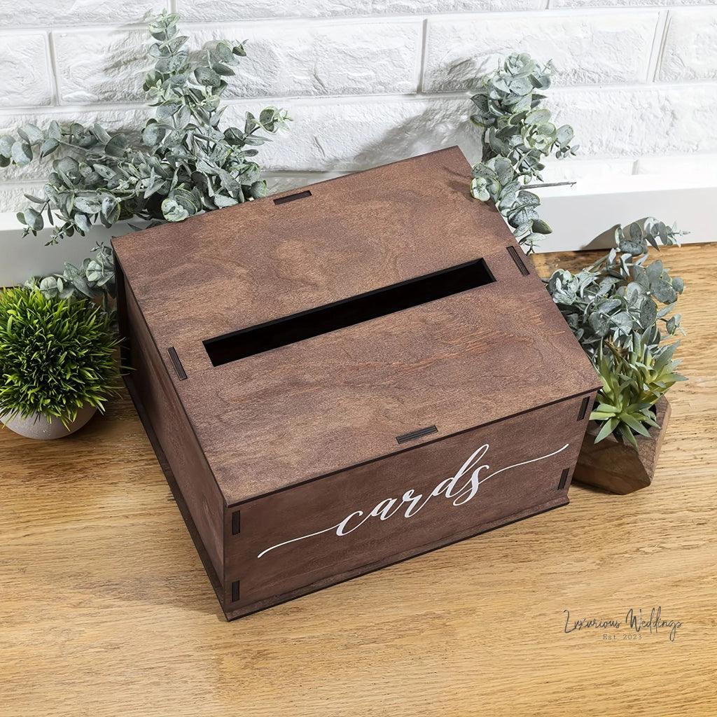 Rustic Wooden Wedding Card Box Wedding Decor Luxurious Weddings