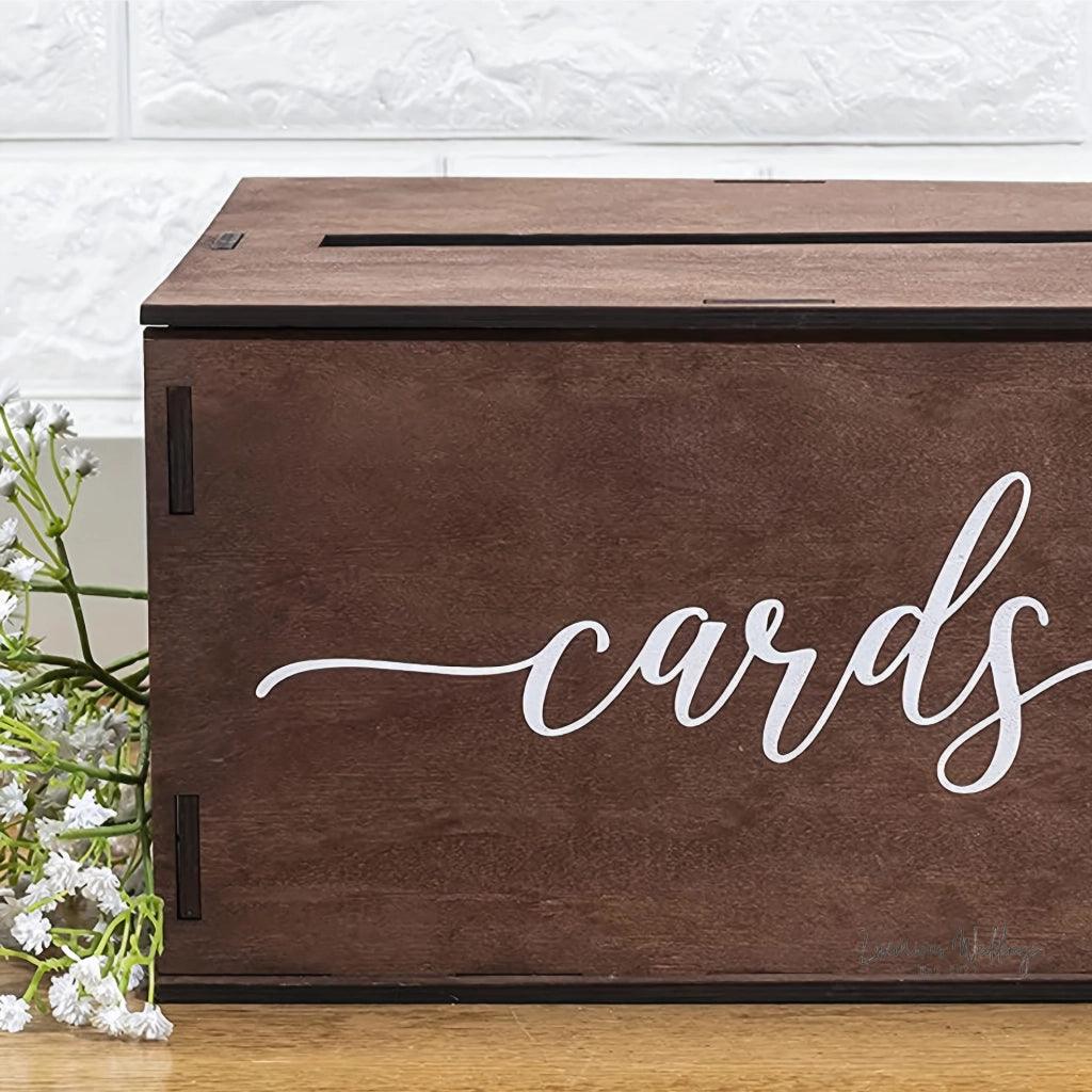 Rustic Wooden Wedding Card Box Wedding Decor Luxurious Weddings