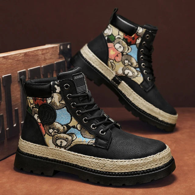 Mens Boots Winter Shoes Leather boots Luxurious Weddings