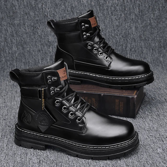 Mens Boots Winter Shoes Leather boots Luxurious Weddings