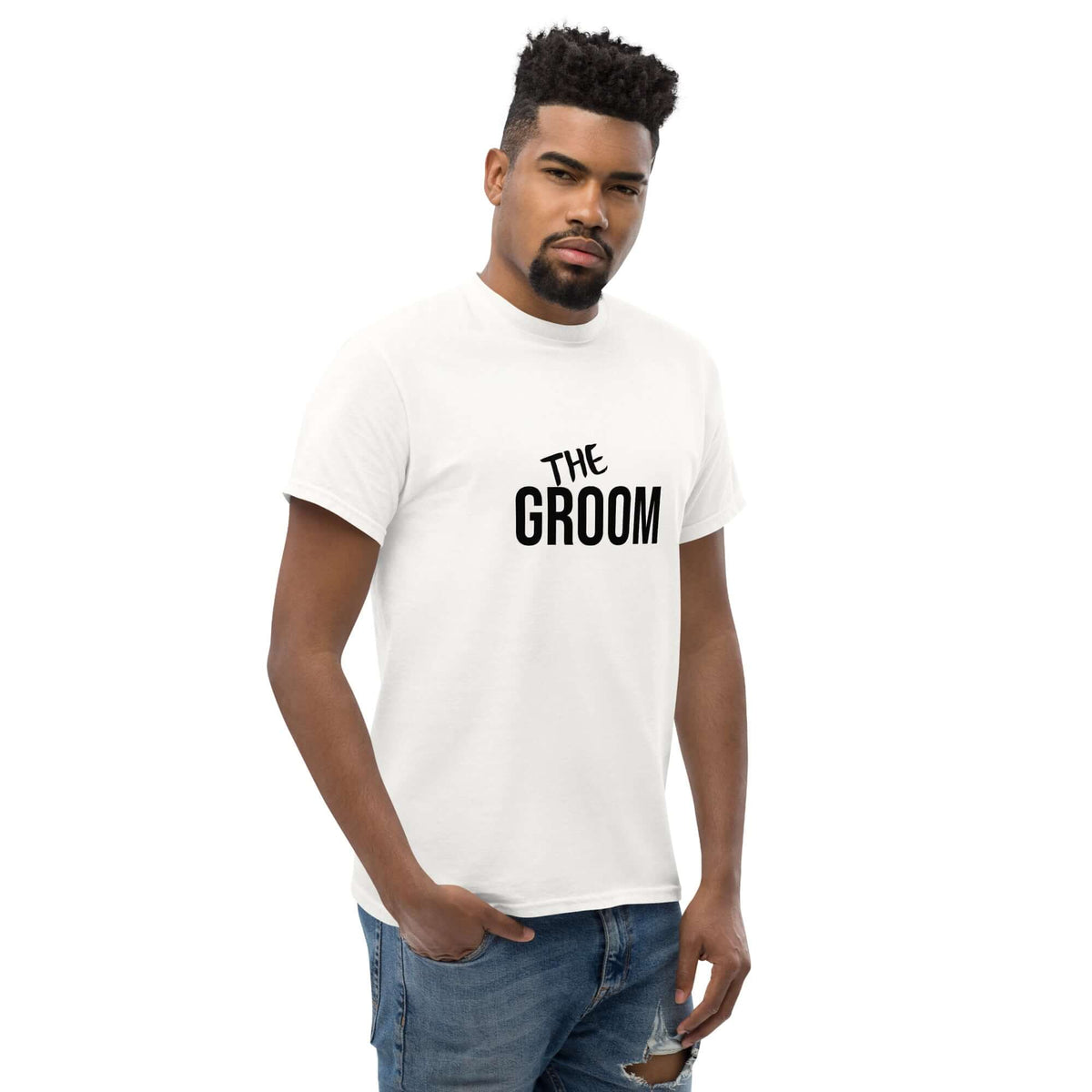 THE GROOM BACHELOR Unisex classic tee Luxurious Weddings