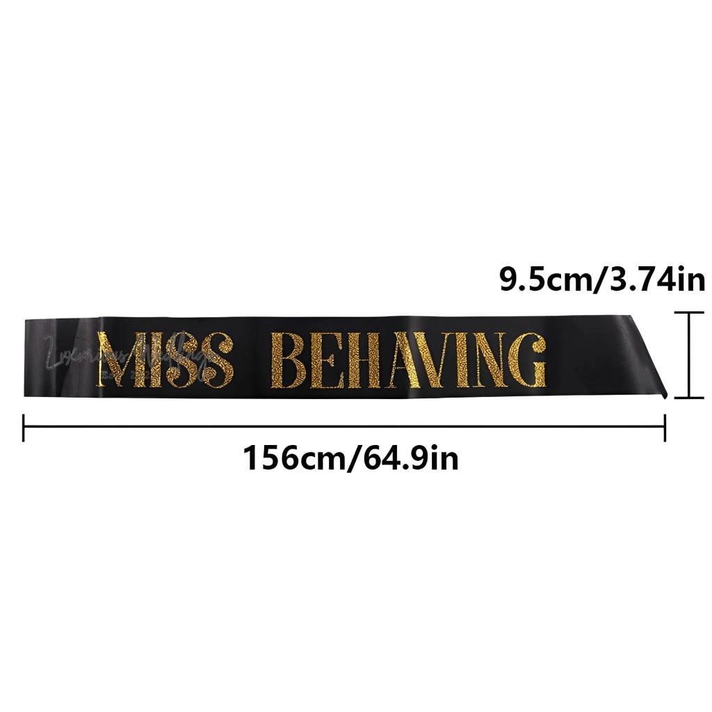 Universal Bridal Party Decorations - Satin Sash & Shoulder Straps Hens Night Luxurious Weddings