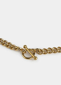 Bar Clasp Cuban Chain - 18K Gold Plated